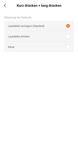 Die Belegung der Tasten für die Openfit Pro lässt sich nur eingeschränkt anpassen. (Bild: Shokz/Screenshot: Golem)