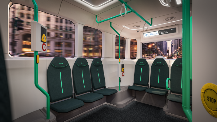 Kein Arbeitsplatz mehr für einen Fahrer. In den Urban von Holon passen bis zu 15 Fahrgäste. (Bild: Holon)