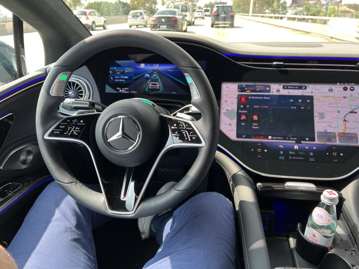 Bilder von der Testfahrt mit dem Drive Pilot von Mercedes-Benz, 2023 in Santa Monica (Bild: Dirk Kunde)
