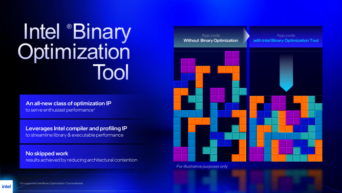 Das Binary Optimization Tool soll die einzelnen Funktionseinheiten des Prozessors besser auslasten. (Bild: Intel)