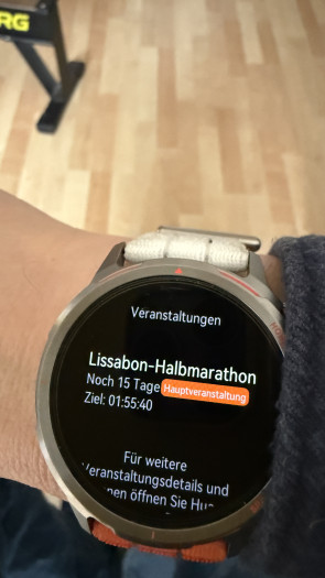 Und hier kann ich das auf der Uhr selbst abrufen. (Bild: Steinlechner / Golem)