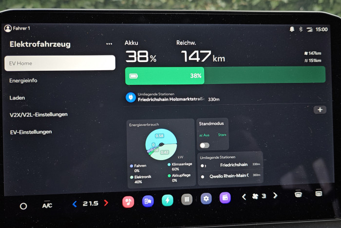 Die Reichweite nach WLTP liegt bei 412 km. (Foto: Friedhelm Greis/Golem)