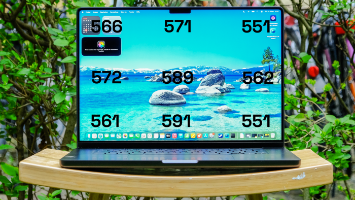Helligkeit des Displays in cd/m² (Bild: Oliver Nickel/Golem)