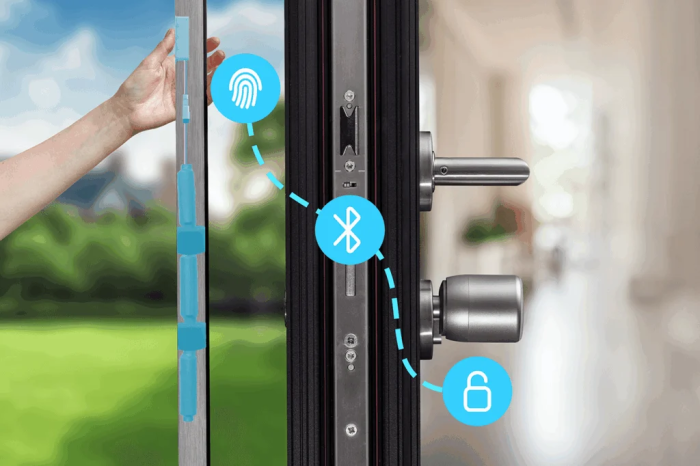 Das Biometric Module von Tedee bringt einen Fingerabdrucksensor in Türgriffe. (Bild: Tedee)