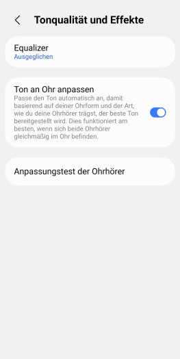 Die Galaxy Buds 4 Pro können den Klang an die Ohrform anpassen. (Bild: Samsung/Screenshot: Golem)