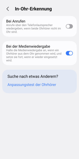 Die Ohrerkennung der Galaxy Buds 4 Pro ist in der Praxis untauglich. (Bild: Samsung/Screenshot: Golem)