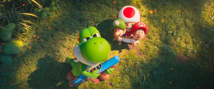 Ganz kurz verwandeln Mario und Luigi sich auch mal in Babys, die von Yoshi und Toad beschützt werden müssen. (Bild: Universal Pictures)