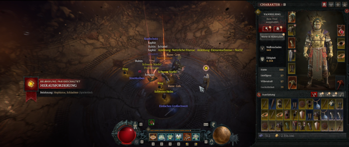 Den typischen Lootregen gibt es auch im neuen Add-on. (Screenshot: Oliver Nickel/Golem)