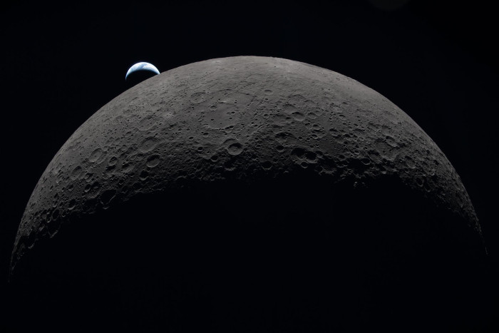 Am Mondvorbeiflug von Artemis II am 7. April 2026 (deutscher Zeit) konnte die Besatzung an Bord des Orion-Raumschiffs ... (Bild: Nasa)