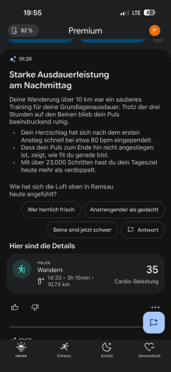 Fitbit Air findet, dass wie eine tolle Leistung erbracht haben. (Bild: Google / Screenshot: Golem)