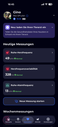 Die Startseite der für Android und iOS verfügbaren, gut gemachten App (Bild: Invoxia/Screenshot: Golem)