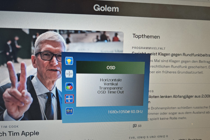 ... und die Bildpositionierung.  (Foto: Friedhelm Greis/Golem)