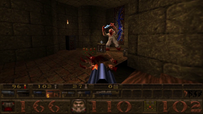 Der Shambler sieht ein wenig wie ein blutrünstiger Yeti aus, gehört aber zu den größeren Feinden im Spiel. (Bild: id Software / Screenshot: Medienagentur plassma / Olaf Bleich)