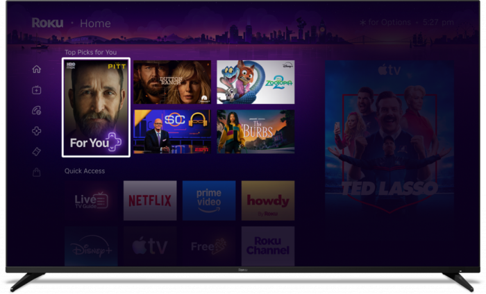 Die neue Oberfläche für Roku-Geräte (Bild: Roku)