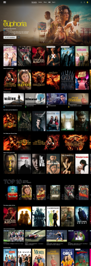 Die Startseite von HBO Max (Bild: Warner Bros./Screenshot: Golem)