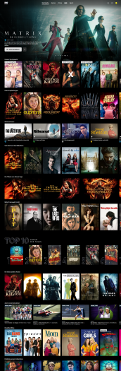 Die Startseite von HBO Max (Bild: Warner Bros./Screenshot: Golem)