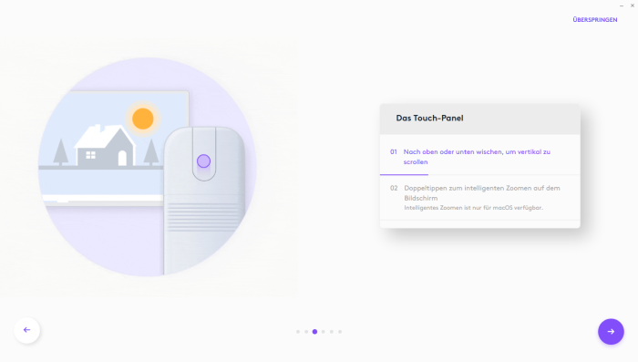Die Einrichtung der Mobi Fold mit Options+ (Bild: Logitech/Screenshot: Golem)