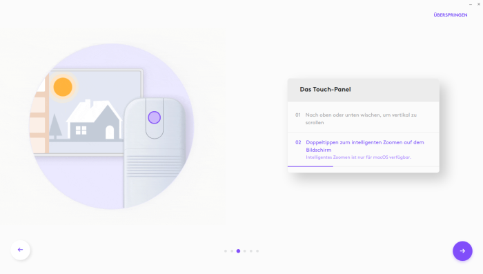 Die Einrichtung der Mobi Fold mit Options+ (Bild: Logitech/Screenshot: Golem)
