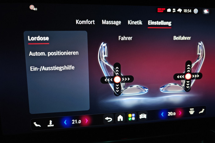 Die Lordose lässt sich positionieren. (Foto: Friedhelm Greis/Golem)
