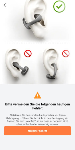 Die Shokz-App erklärt die Nutzung der Open Dots Air sehr gut. (Bild: Shokz/Screenshot: Golem)