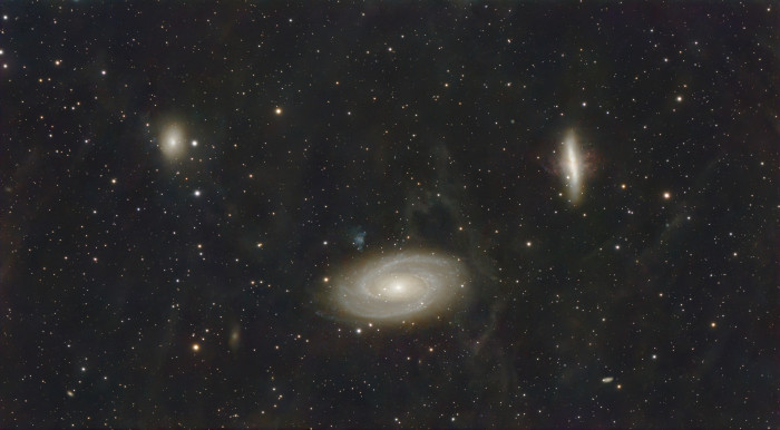 Die Galaxien M81 und M82 aufgenommen mit dem ZWO- und Touptek-basierten Setup (Bild: Mario Keller)