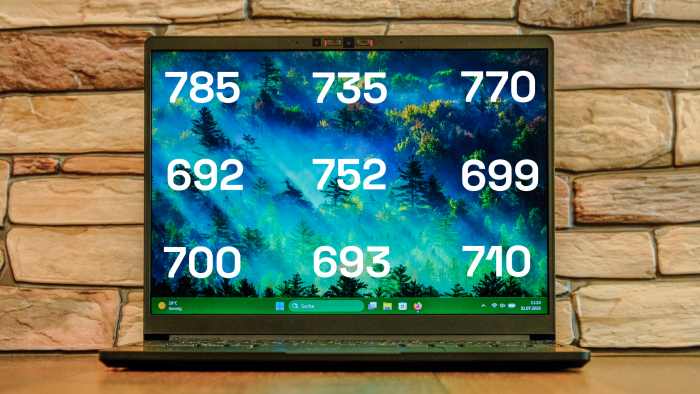 Helligkeit des Displays in cd/m² (Bild: Oliver Nickel/Golem)