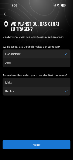Cirqa kann ganz offiziell auch am Oberarm getragen werden, ein speziells Band kostet 60 Euro. (Bild: Garmin / Screenshot: Golem)