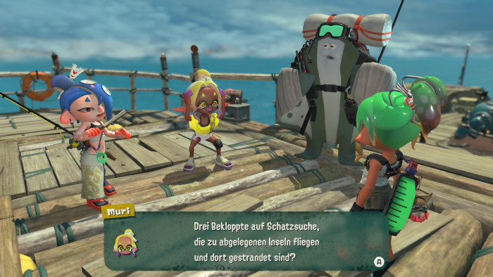 Dialoge und Handlung gehören eher nicht zu den Highlights des Spiels. (Bild: Nintendo / Screenshot: Golem)