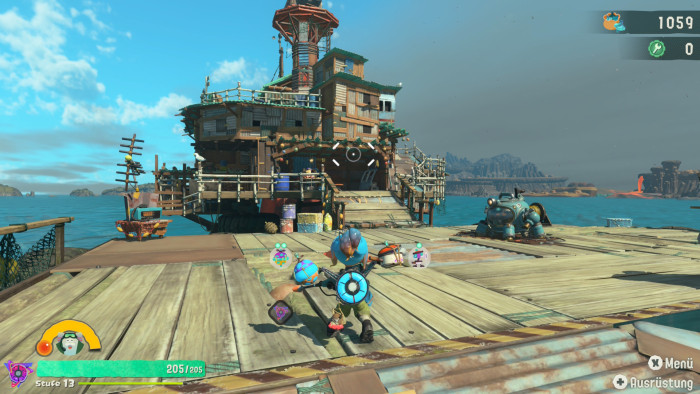 Ausgangspunkt ist eine Plattform auf dem Meer. (Bild: Nintendo / Screenshot: Golem)