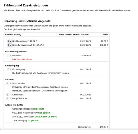 Dancenters Self-Service-Portal für die Nebenkosten (Bild: Markus Feilner)