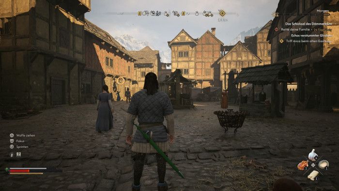Die Hauptstadt bietet besondere viele Händler und Missionen. (Bild: Revel Wolves / Screenshot: Golem)