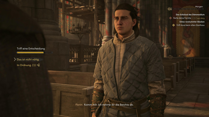 Ab und zu muss Coen eine schnelle Entscheidung treffen. (Bild: Revel Wolves / Screenshot: Golem)