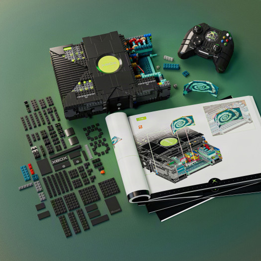 Mattel Xbox aus Klemmbausteinen (Bild: Mattel)