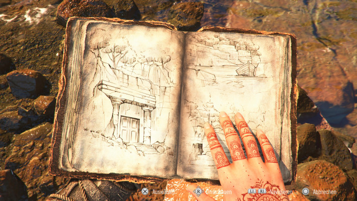 Diese Zeichnungen hat Sophia als Kind angefertigt. (Bild: Asobo Studio/Screenshot: Golem)