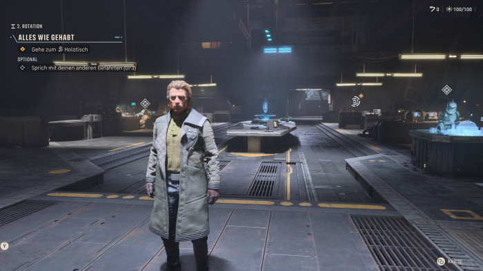 Hier steht die Hauptfigur in seinem Hauptquartier. (Bild: EA / Screenshot: Golem)