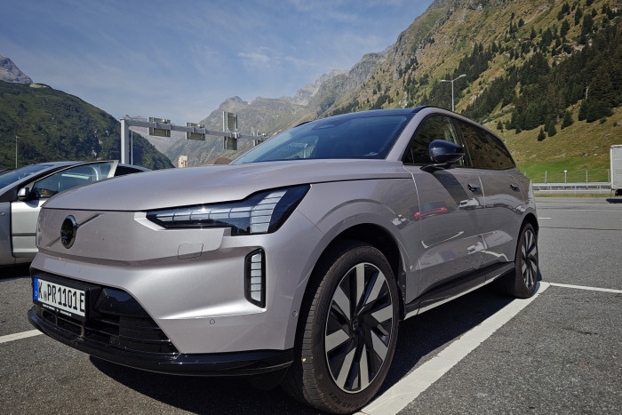 Der EX90 ist das elektrische Topmodell von Volvo. (Foto: Friedhelm Greis/Golem)