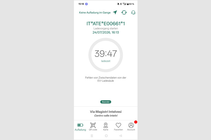 Der Ladevorgang wurde nach knapp 40 Stunden beendet. Dann ließ sich die App wieder nutzen. (Screenshot: Golem)