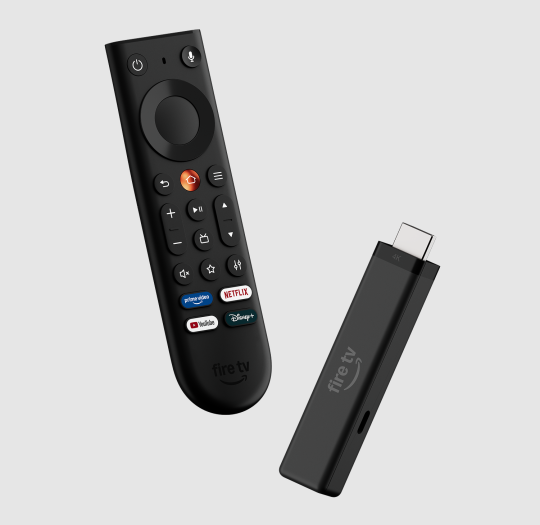 Der neue Fire TV Stick 4K mit Fire-TV-Fernbedienung ohne Spultasten (BIld: Amazon)