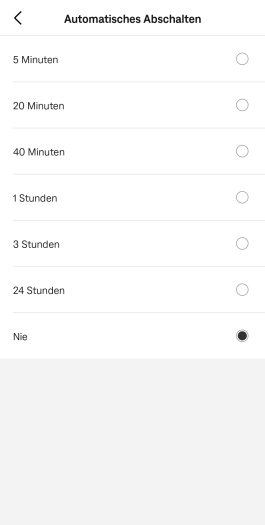 Der Quiet Comfort Kopfhörer 2 kann sich nach einiger Zeit der Nichtnutzung abschalten. (Bild: Bose/Screenshot: Golem)