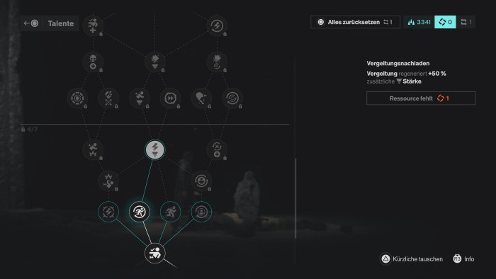 Der Talentbaum ist recht umfangreich. (Bild: Remedy / Screenshot: Golem)
