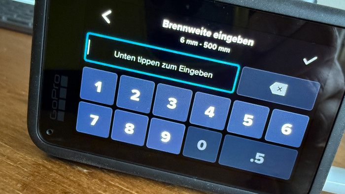 Beim Anschluss eines neuen Objekts müssen wir die Brennweite eingeben - beim Dreamer also 7,5. (Bild: Steinlechner / Golem)