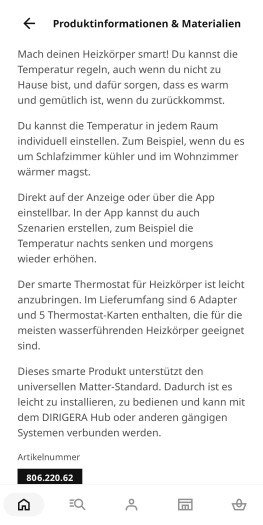 Liljebagge ist bereits in der Ikea-Smartphone-App gelistet. (Bild: Ikea/Screenshot: Golem)