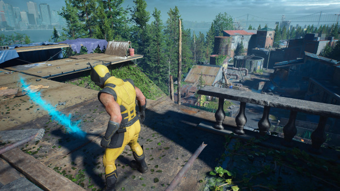 Mit seinen übernatürlichen Sinnen verfolgt Wolverine eine Geruchsspur am Boden. (Bild: Sony / Screenshot: Golem)