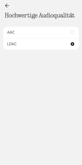 Der Headphone (1) Pro unterstützt den HD-Codec LDAC. (Bild: Nothing/Screenshot: Golem)
