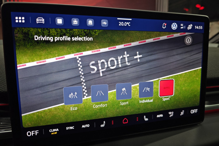 Der Sport+-Modus wurde inzwischen in GTI-Modus umbenannt. (Foto: Friedhelm Greis/Golem)