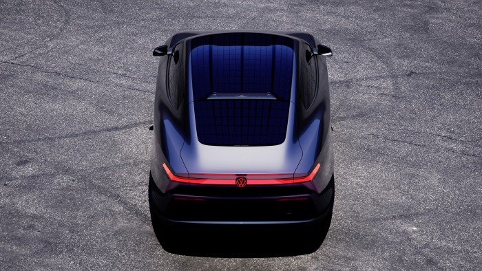 Für zusätzliche Energie hat VW ein Photovoltaiksystem mit 370 W Leistung integriert.  (Foto: VW) 