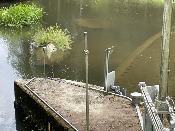 Messsysteme für Wasserstand und Wetter (Quelle: Golem/Mario Petzold)