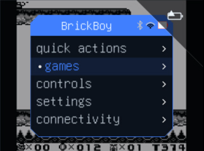 Das Brickboy-Menü bietet diverse Optionen. (Bild: Oliver Nickel/Golem)