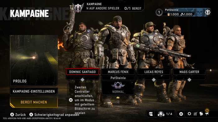 Die Aufbereitung der Kampagne erinnert an Multiplayer - aber alles ist solo spielbar. (Bild: Microsoft / Screenshot: Golem)