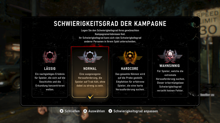 Die vier Schwierigkeitsgrade sind gut austariert. (Bild: Microsoft / Screenshot: Golem)